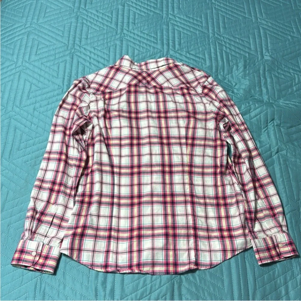 Banana Republic Soft Wash Plaid Button Down Shirt Size: L - Picture 3 of 7